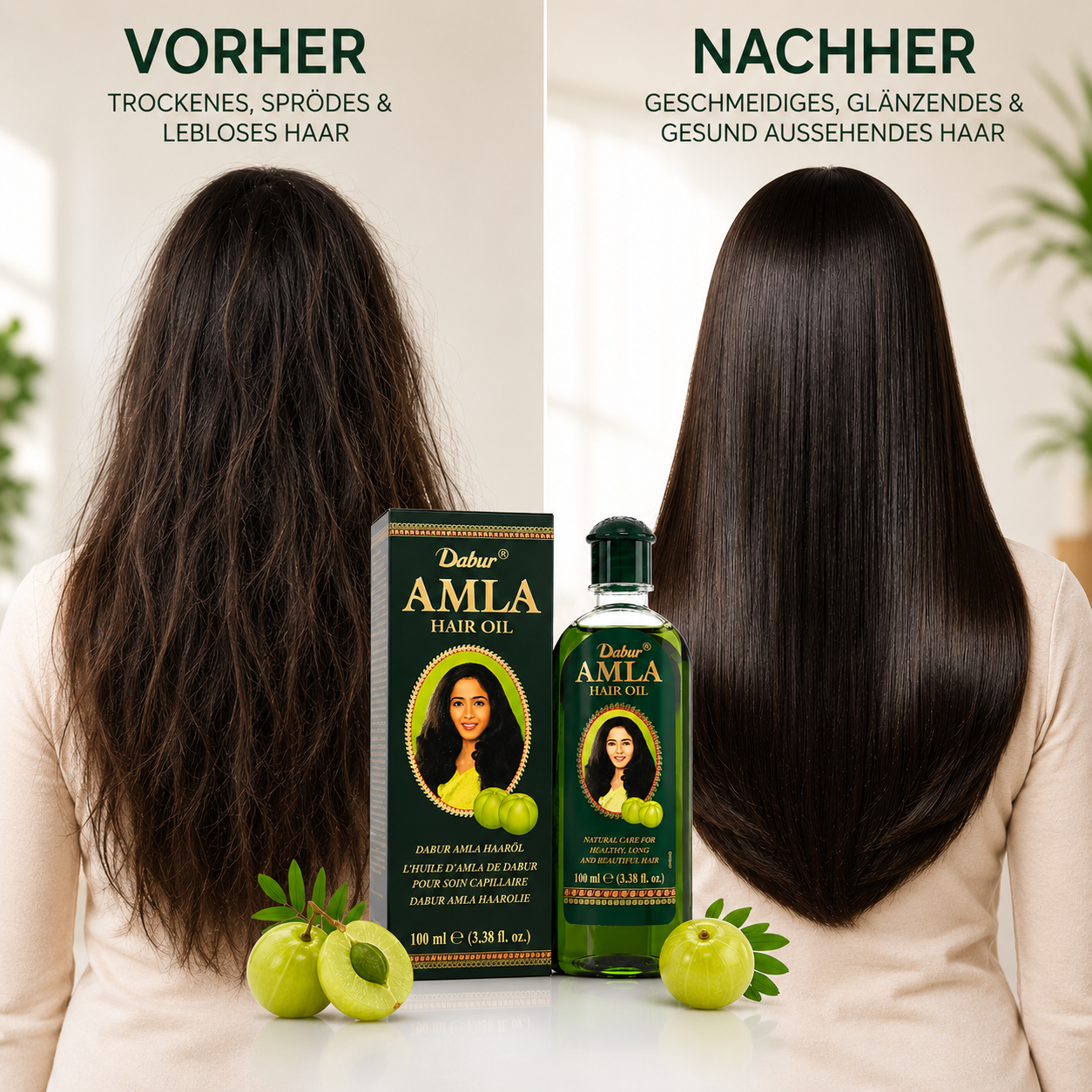 Dabur Amla Hair Oil – Original Amla Haaröl für kräftiges & glänzendes Haar