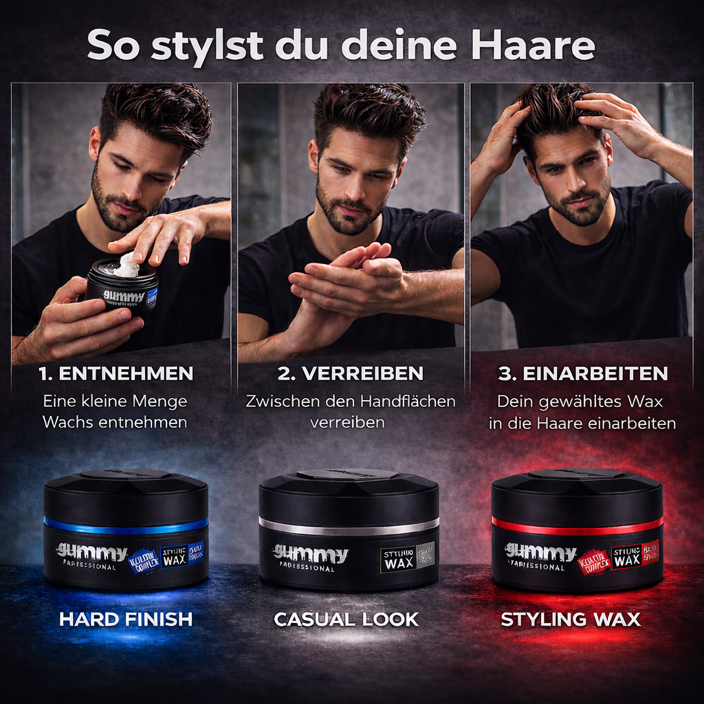 Fonex Gummy Professional Styling Wax – Starker Halt für den perfekten Look