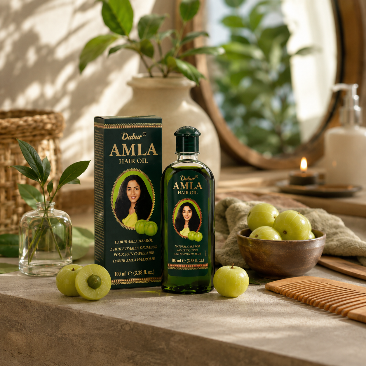 Dabur Amla Hair Oil – Original Amla Haaröl für kräftiges & glänzendes Haar
